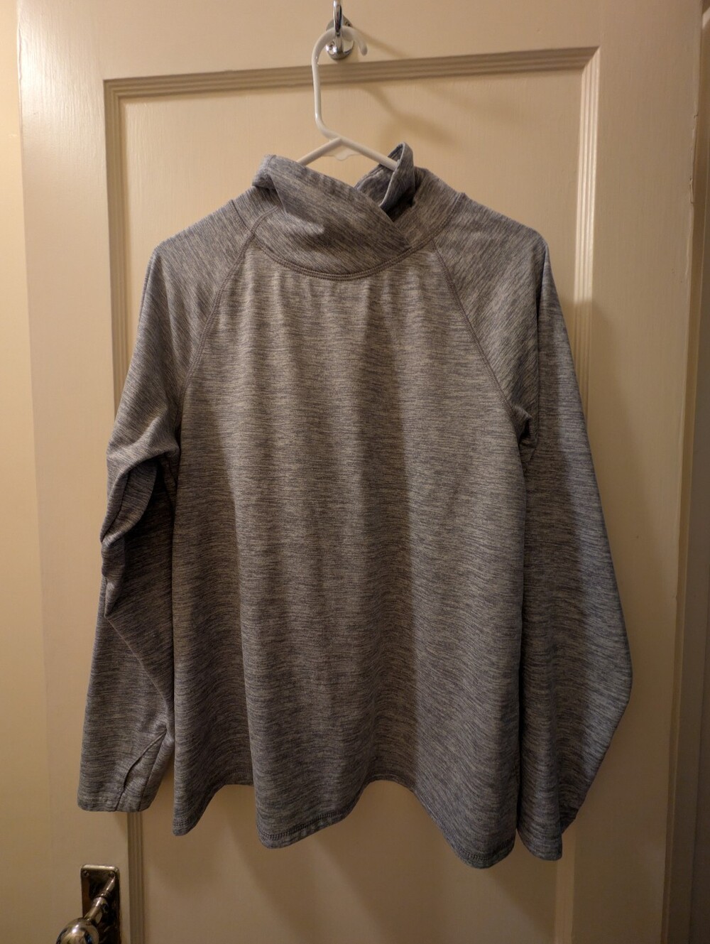 Apana Cowl Neck Blue/Gray Athletic Top